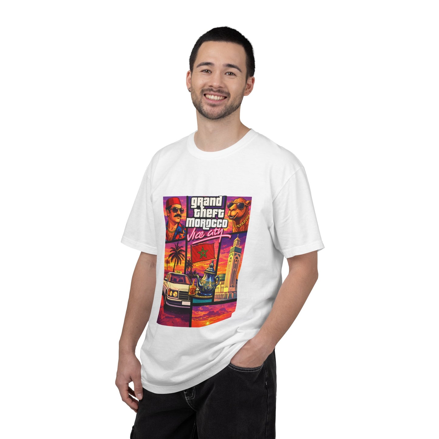 T-shirt “Morocco Vice City DIMA MAGHRIB”