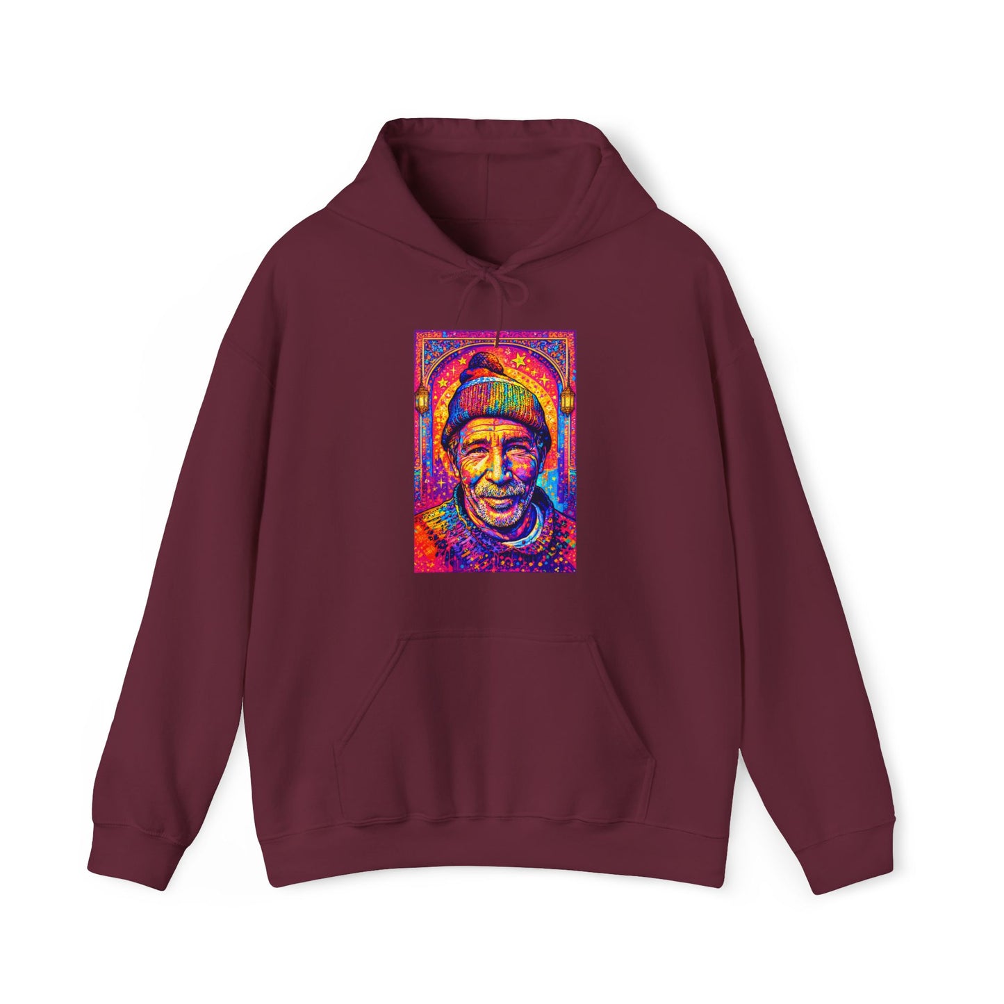 Colorful Retro Portrait Hoodie