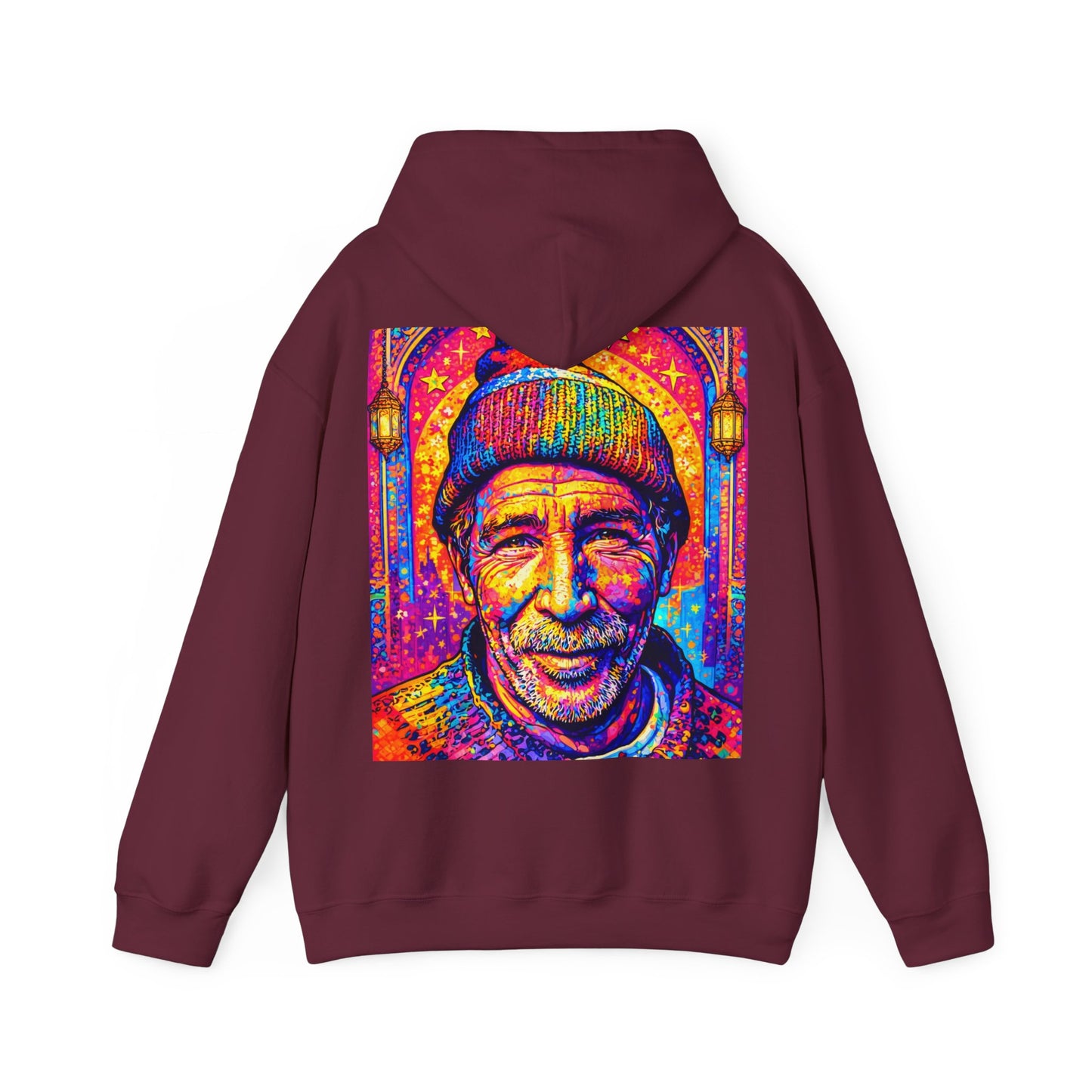 Colorful Retro Portrait Hoodie