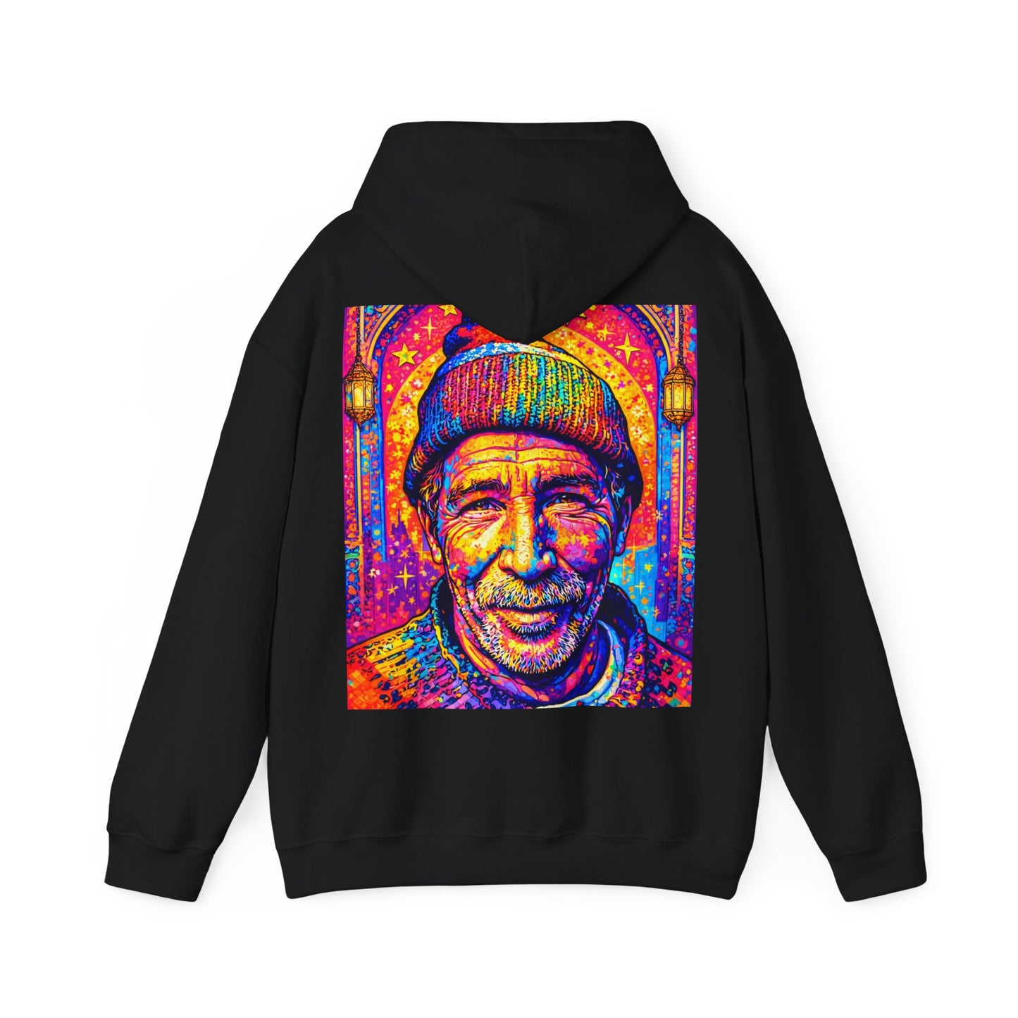 Colorful Retro Portrait Hoodie