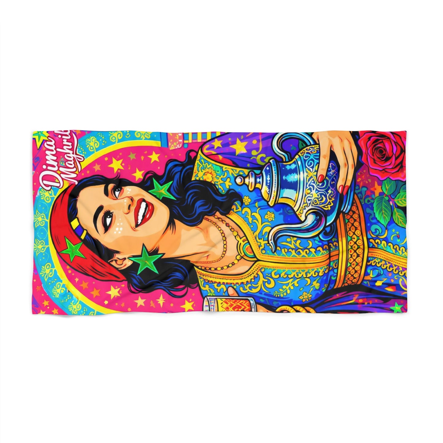 Serviette de plage PoP Art Morocco