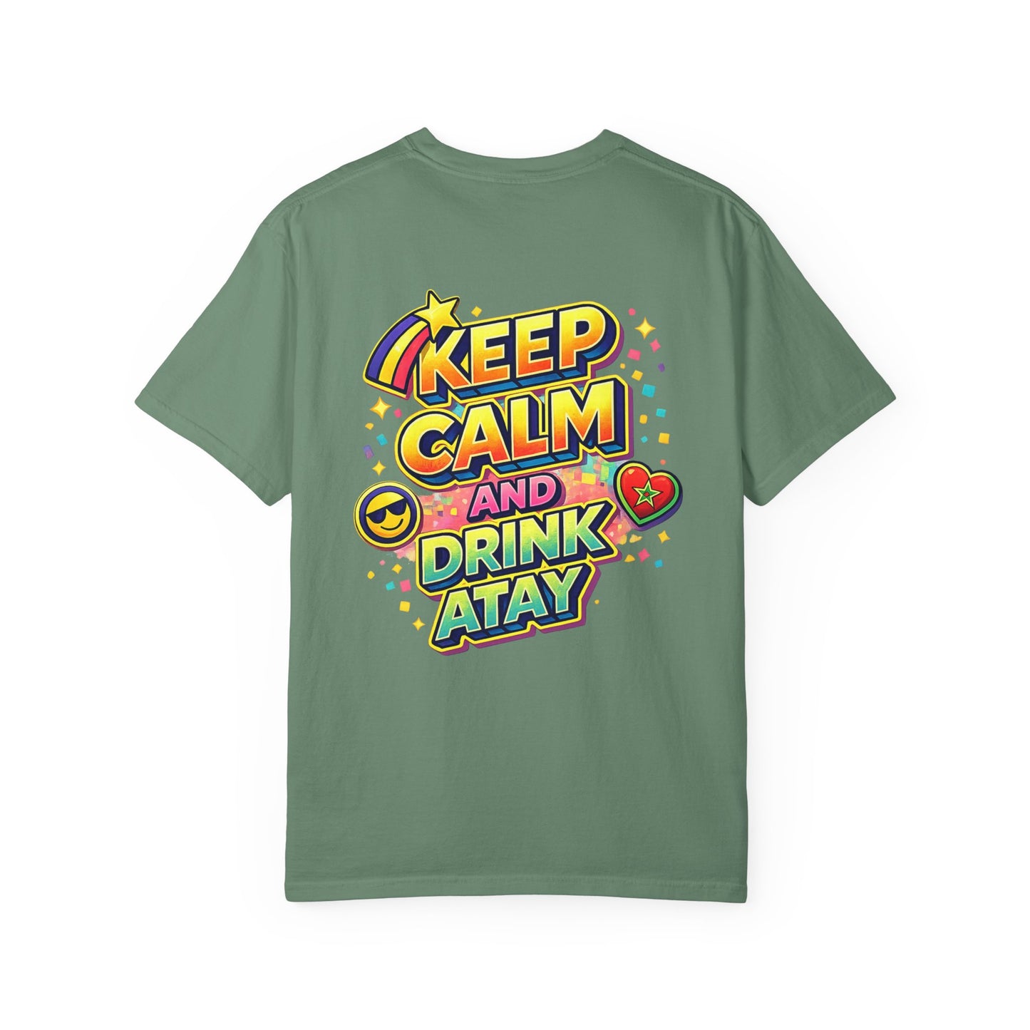 RETRO 90s Morocco T-Shirt — "Keep Calm and Drink Atay"